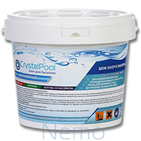 Фото 8 - Хлор шок CRYSTAL POOL Quick Chlorine Tablets 5кг (таблетки 20г)